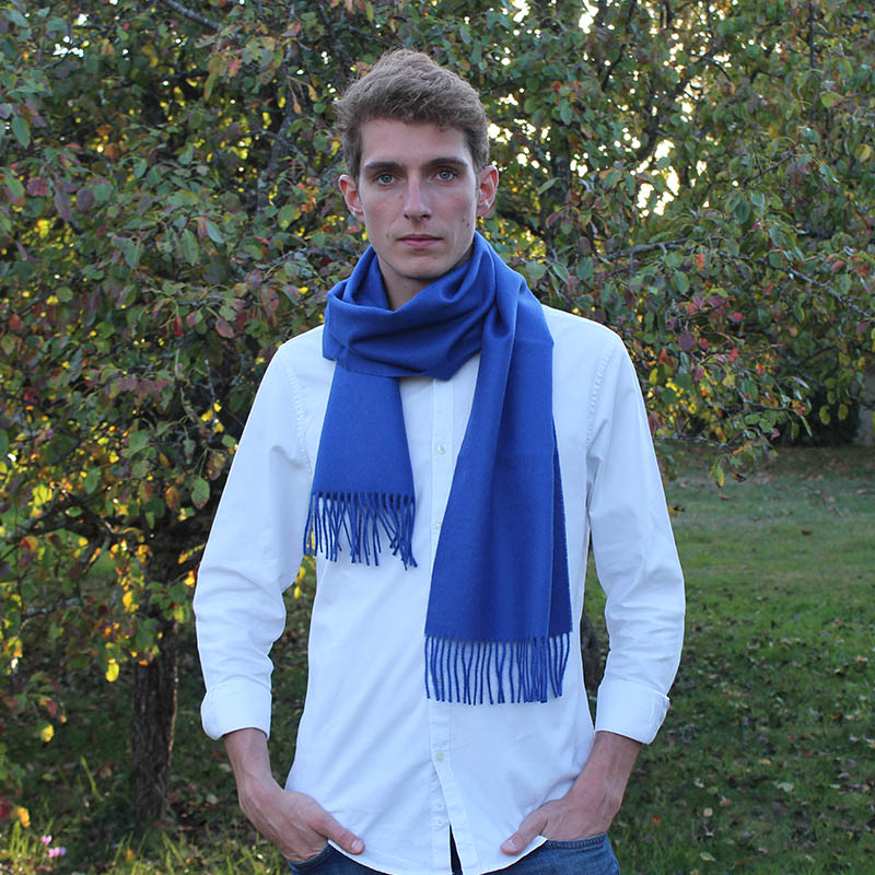 Blue alpaca scarf - Sweet Alpaga